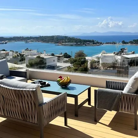 Apartment Vouliagmeni Panoramic 200m2 Rooftop & 25m2 Loft Athens