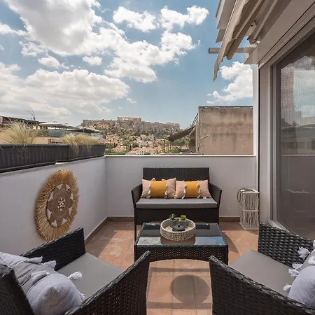 Majestic Penthouse W Acropolis View Apartment Athens