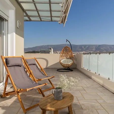 Elegant Skyline Penthouse Acropolis View 3br 2ba Apartment