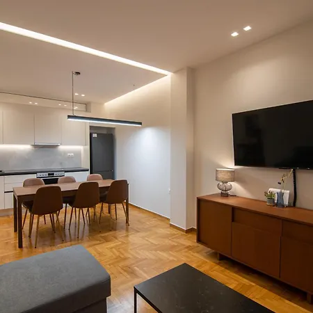 Vibrant Pagrati 2-bd Retreat With Elegant-modern Style
