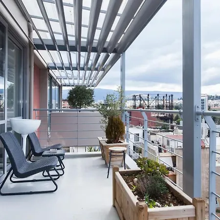 Sky High Luxury 360 Views With Private Gym Athen