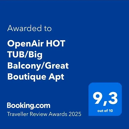 Openair Hot Tub/big Balcony/great Boutique Apartment