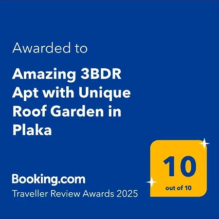 Apartment Amazing 3bdr With Unique Roof Garden In Plaka