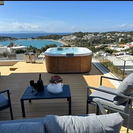 Apartment Vouliagmeni Panoramic 200m2 Rooftop & 25m2 Loft Athens