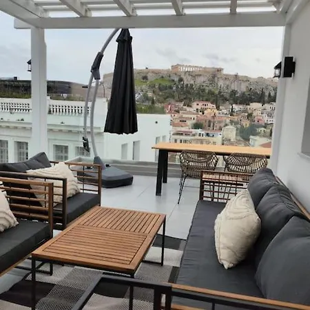 Monastiraki -acropolis View Penthouse With Terrace Appartement