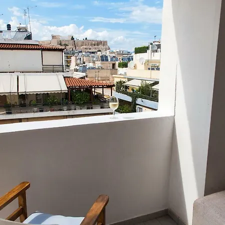Apartment Balcony With Acropolis View Athens