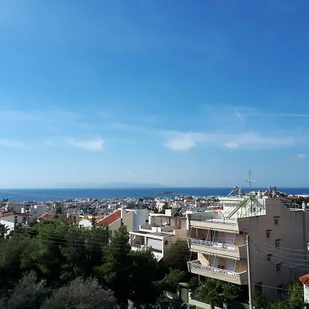 Sea View,big And Comfortable In Voula Apartment