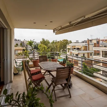 Family Getaway, Spacious And Luxurious, Sea View, Terrace, Next To Voula Beach, 20min From Center Apartment