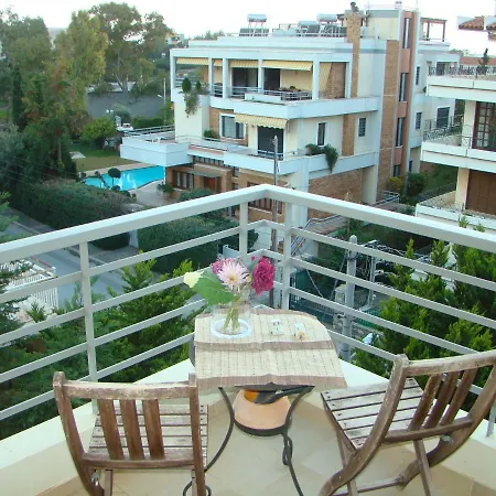 Family Getaway, Spacious And Luxurious, Sea View, Terrace, Next To Voula Beach, 20min From Center *