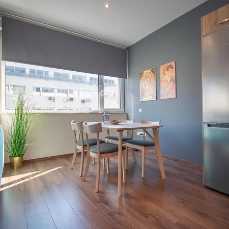 Abstract Flat With Urban View Apartment