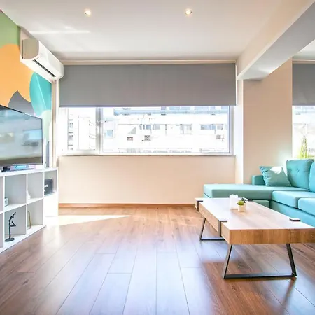 Abstract Flat With Urban View Apartment Athens