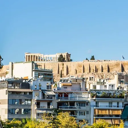 Bright Modern View Of The Acropolis 5 Min Walk Apartment Athens