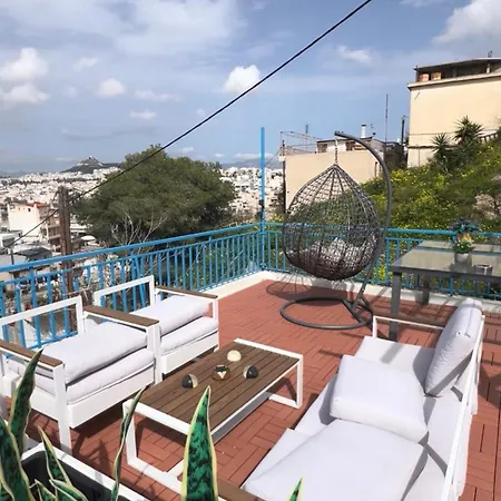 Vendégház Sky Inn With Wonderful Acropolis View In Neos Kosmos