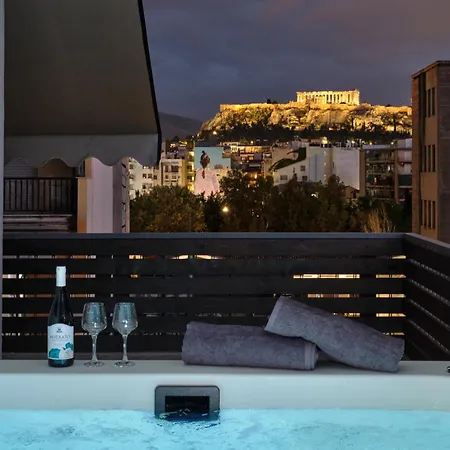 Acropolis View Penthouse46 Jacuzzi Quality Living Apartment *