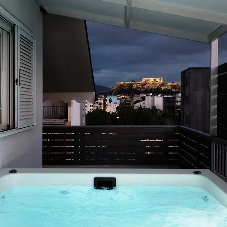 Apartment Acropolis View Penthouse46 Jacuzzi Quality Living Athens
