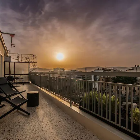 Athenian Noir Blanc Penthouse - Breathtaking View - Center Apartment