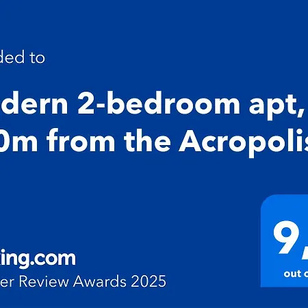 Modern 2-bedroom Apt, 200m From The Acropolis Atene