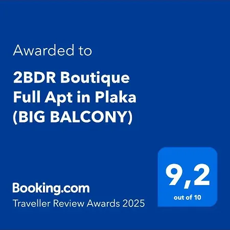 Apartment 2bdr Boutique Full In Plaka Athens