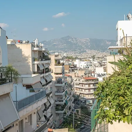 Apartment City Lights Panoramic View 5' From Metro Athens