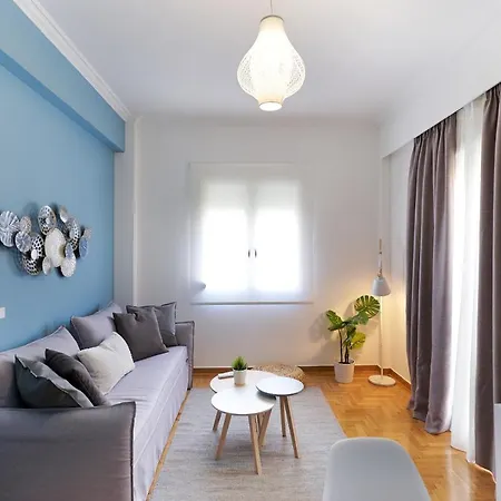 “blue Oasis” In The Heart Of Koukaki! Apartment Athens