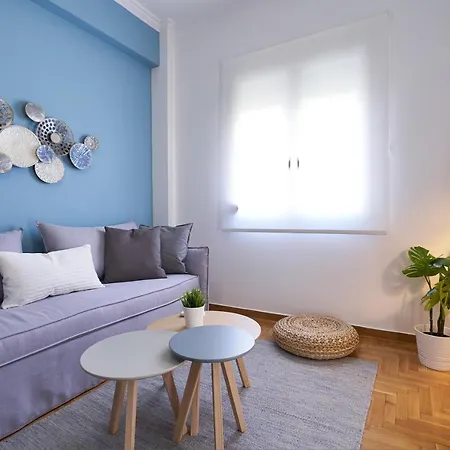 “blue Oasis” In The Heart Of Koukaki! Apartment Athens
