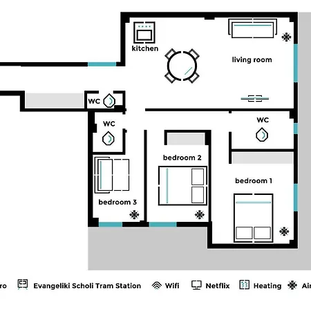 Stellar 3br With Balcony By Upstreet *