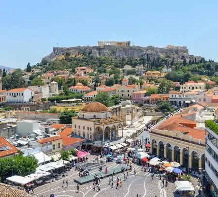 펜션 The Acropolis House Of Flowers~private Roof Garden