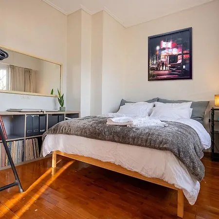 Chic 2br Bright Penthouse With Open Wood Staircase Athens