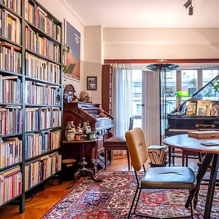 Apartment Chic 2br Bright Penthouse With Open Wood Staircase Athens